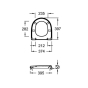 Сидіння для унітазу Jacob Delafon Odeon Up E70011-00 - 2