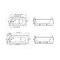 Ванна акрилова Polimat Classic Slim 130x70 CLASSICSLIM284 - 2