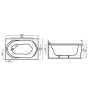 Ванна акрилова Polimat Gracja 120x75 GRACJA321 - 2