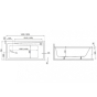 Ванна акрилова Polimat Elza 150x70 ELZA21 - 2