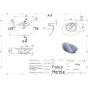 Умывальник Fancy Marble Ruby 640 6707101 - 2