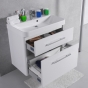 Тумба Fancy Marble Devon 80 с умывальником Carla 800C, Devon 80  (ШН-Carla 800 +  3508101) - 3