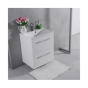 Тумба Fancy Marble Santorini 60 с умывальником Amelia 600C, ШН-Ам600 + 0706101 - 1
