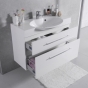 Тумба Fancy Marble Sumatra 2 с умывальником Carme 980C, Sumatra 2  (ШН-309 +  3410101) - 3
