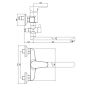 Змішувач для ванни та душу Cersanit VERO LONG SPOUT S951-242 - 2