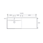Умивальник Fancy Marble Amelia 1245 R 0712401 - 2