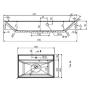 Умывальник Fancy Marble Signe 700 0407101 - 2