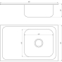 Кухонна мийка Mira MR 8050 R D Decor Right 9694900304190290 - 000015365 - 2