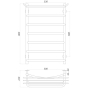 Водяной полотенцесушитель Unio Зета с полкой  Zp W 800x500 9694900304195458 - 4