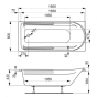 Ванна Vagnerplast Hera 180 x 80 без ножек VPBA180HER2X-01 - 2