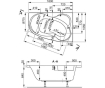 Ванна Vagnerplast Melite 160 x 105 без ножек VPBA163MEL3PX-01 - 2