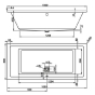 Ванна Vagnerplast Cavallo 180 x 80 без ножек VPBA180CAV2X-01 - 2