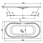 Ванна Vagnerplast Briana 180 x 80 без ножек VPBA180BRI2X-01 - 2