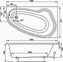 Ванна Vagnerplast Avona 150 x 90 без ножек VPBA159AVO3LX-04 - 2