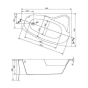 Ванна Cersanit Sicilia New 150x100 правая S301-096 - 5