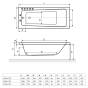 Ванна Excellent AVA 1500х700 WAEX.AVA15WH - 2
