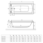 Ванна Excellent Aquaria 1600x700 WAEX.AQU16WH - 2