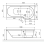Ванна Excellent BeSpot 1600x800 WAEX.BSP16WH - 3
