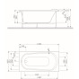 Панель для ванны AM.PM Spirit 150х70 фронтальная W72A-150-070W-P2 - 3