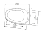 Каркас для ванны AM.PM Like 170х110 W80A-170R110W-R (правосторонний) - 3