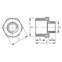 Ниппель редукционный Ferro 2"x1" N18Z - 2