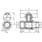 Кран шаровой Ferro KMH21W - 2