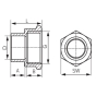 Муфта перехідна Ferro 35x5/4" 4270-3504 - 2