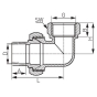 Муфта кутова Ferro 35x5/4" 4096G-3504 - 2