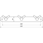 Планка с крючками Globus Lux BS8435-3 9694900304195790 - 2