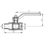 Кран шаровой Ferro Standard KPS31W - 2