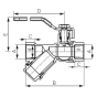 Кран шаровой Ferro Herkules KZFH2W - 2