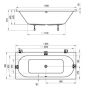 Ванна Ravak City Slim 180x80 C921300000 - 2