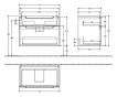 Тумба без умывальника Villeroy & Boch Subway 2.0 787x449x590 мм, oak grafit (A91410FQ) - 2