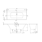 Ванна Villeroy & Boch Subway 3.0 Quaryl 180*80см з ніжками та сифоном (UBQ180SBW2DV-01) - 4