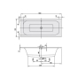 Ванна акрилова Villeroy & Boch Loop&Friends Square 180x80см (UBA180LFS2V-01) - 4