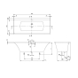 Ванна Villeroy & Boch Subway 3.0 180*80 Quaryl SilentFlow (UBQ180SBW2TDV-01) - 7