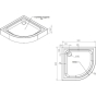 Душовий піддон AM.PM Gem 90x90 см, з сифоном W90T-401-090W - 2