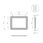 Зеркало Sanwerk Ultra Cosmo White 108*83 LED 2835IR, W ZU0000142 - 2