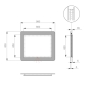 Зеркало Sanwerk Ultra Cosmo White 98*83 LED 2835IR, W ZU0000141 - 5