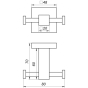 Крючок двойной Globus Lux SQ 9412 9694900304194140 - 1