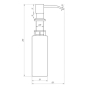Дозатор рідкого мила Globus Lux SS 8444 9694900304194910 - 2