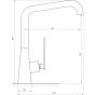 Змішувач для кухні TOPAZ TEEL TT 24401-H59-BB 9694900304192807 - 2