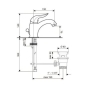 Смеситель для умывальника EMMEVI DUKA CR44003 - 2