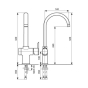 Змішувач для умивальника EMMEVI ELLY CR41073 BIG - 2
