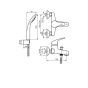 Смеситель для ванны EMMEVI WINNY CR95001,B - 2