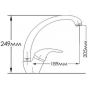 Змішувач для кухні Mixxen Іріда HB7533240C-М7313 - 2