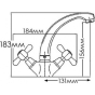Змішувач для умивальника Mixxen Медея HB7002805C-М7321 - 2