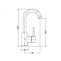 Смеситель для умывальника Bugnatese Kobuk KOBCR2213S - 2