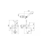 Смеситель для ванны Bugnatese Denver DENBR6402 - 2