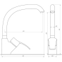 Смеситель для кухни Globus Lux Queensland GLQU-203S-BIG 8694900301426 - 2